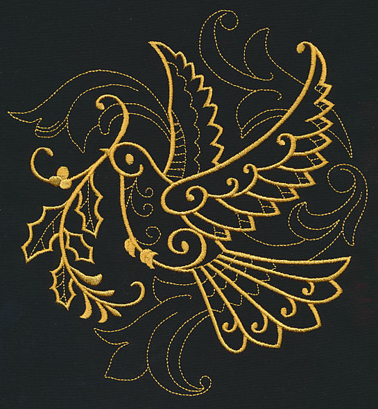 Filigree Dove (Goldwork)