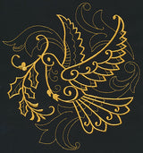 Filigree Dove (Goldwork)