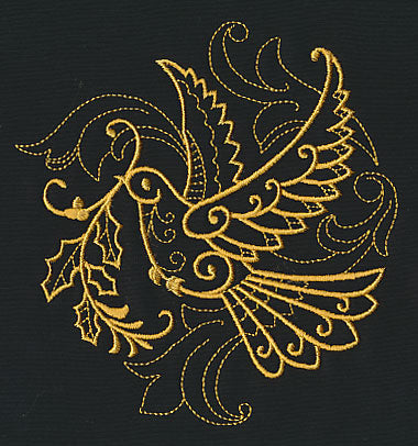 Filigree Dove (Goldwork)