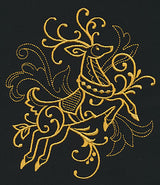 Filigree Reindeer (Goldwork)