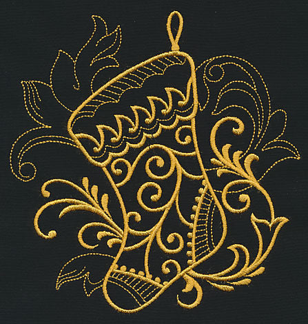 Filigree Stocking (Goldwork)