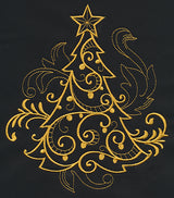 Filigree Christmas Tree (Goldwork)