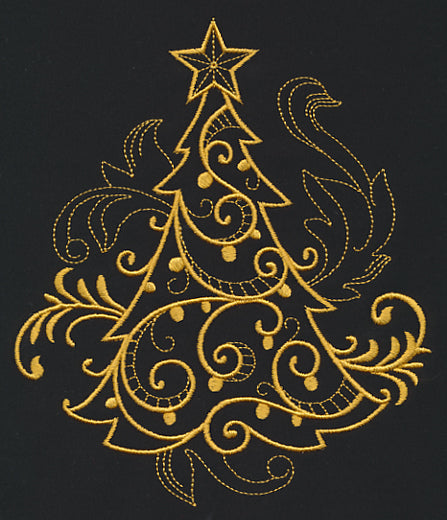 Filigree Christmas Tree (Goldwork) – Embroidery Library