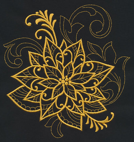 Filigree Poinsettia (Goldwork)