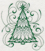 Inky Christmas Tree