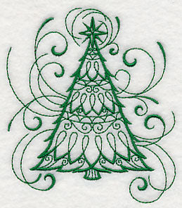Inky Christmas Tree