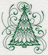 Inky Christmas Tree