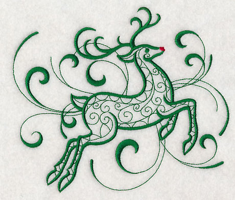 Inky Christmas Reindeer