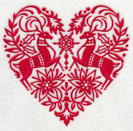 Scandinavian Christmas Heart