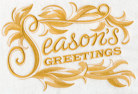 Season's Greetings with Baroque Flourish