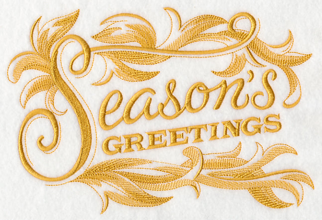 Season's Greetings with Baroque Flourish