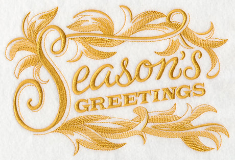 Season's Greetings with Baroque Flourish