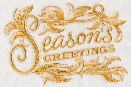 Season's Greetings with Baroque Flourish