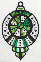 Merry and Bright Ornament (Blackwork)