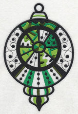 Merry and Bright Ornament (Blackwork)