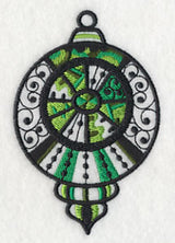 Merry and Bright Ornament (Blackwork)