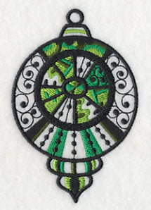 Merry and Bright Ornament (Blackwork)