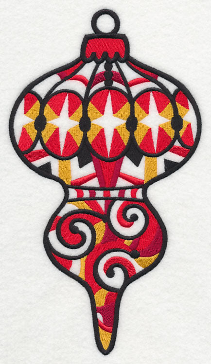 Tis the Season Ornament (Blackwork)