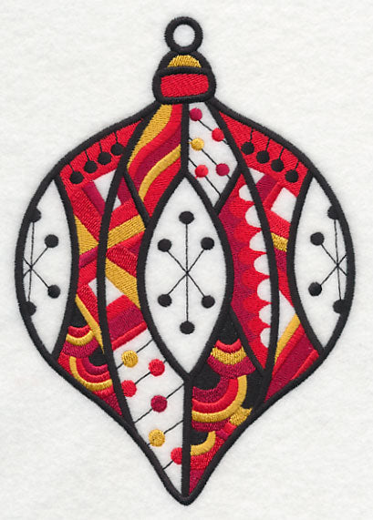 Very Merry Christmas Ornament (Blackwork)