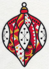 Very Merry Christmas Ornament (Blackwork)