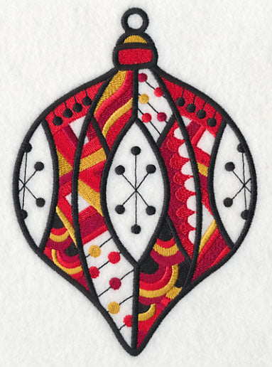 Very Merry Christmas Ornament (Blackwork)