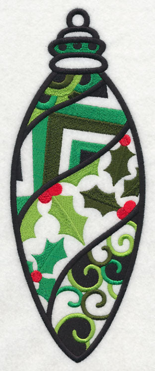 Deck the Halls Ornament (Blackwork)