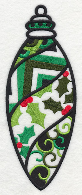 Deck the Halls Ornament (Blackwork)