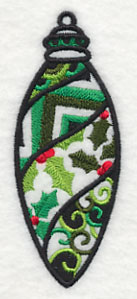 Deck the Halls Ornament (Blackwork)