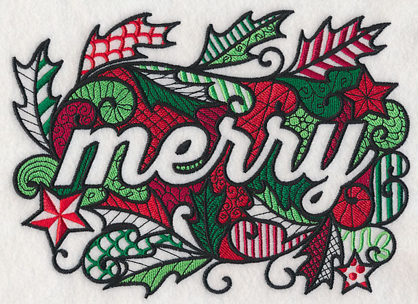 Christmas Merry (Blackwork)
