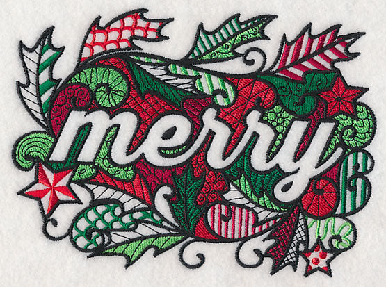 Christmas Merry (Blackwork)