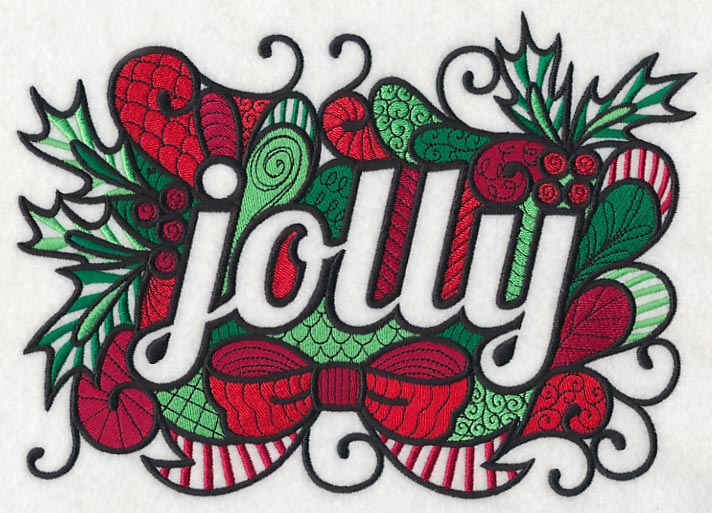 Christmas Jolly (Blackwork)
