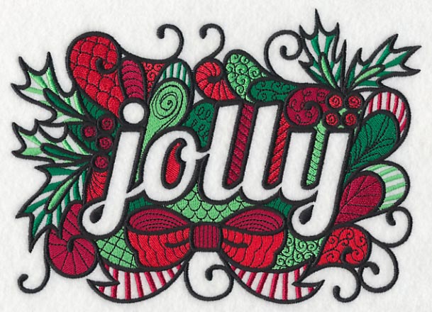 Christmas Jolly (Blackwork)