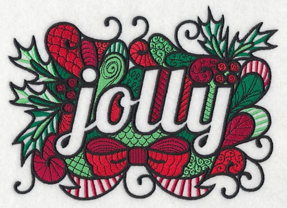 Christmas Jolly (Blackwork)