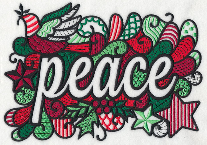 Christmas Peace (Blackwork)