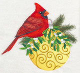 Christmas Cardinal on Ornament