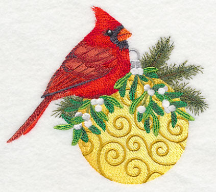 Christmas Cardinal on Ornament