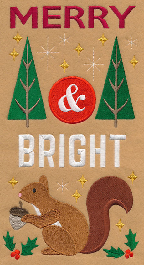 Merry and Bright with Squirrel