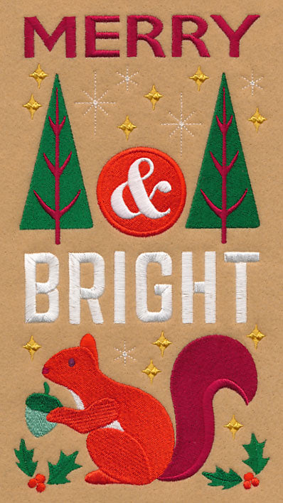 Merry and Bright with Squirrel