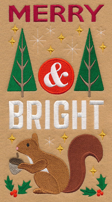 Merry and Bright with Squirrel