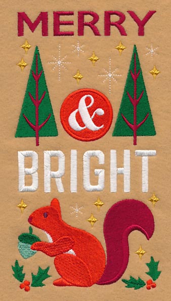 Merry and Bright with Squirrel