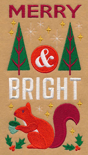 Merry and Bright with Squirrel