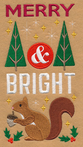 Merry and Bright with Squirrel
