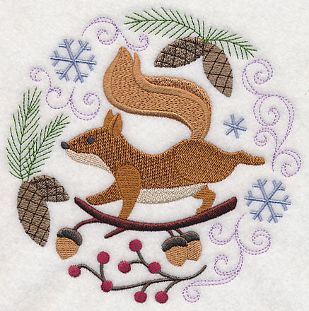 Winter Woodland Squirrel