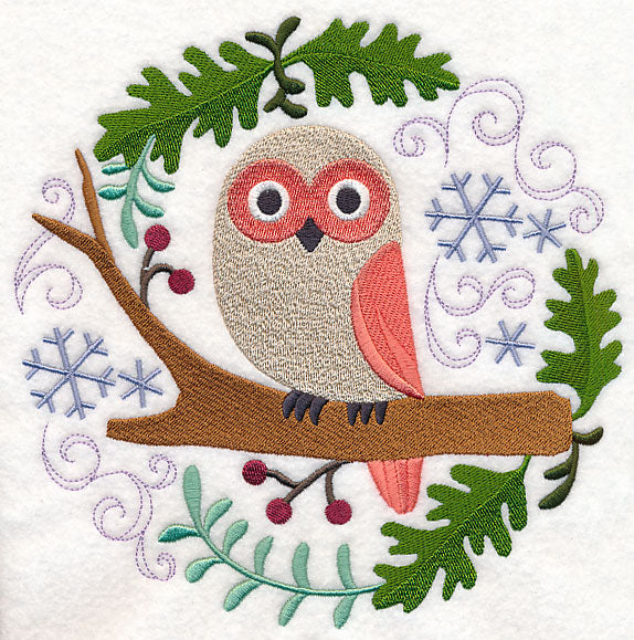 Winter Woodland Owl