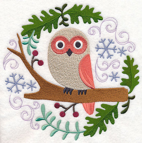 Winter Woodland Owl