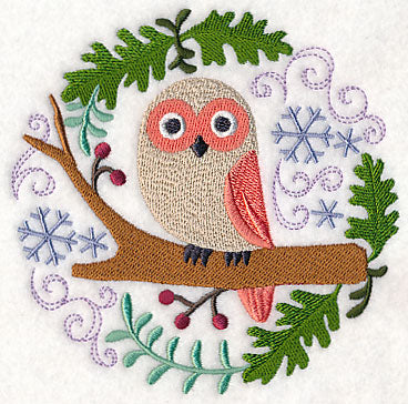 Winter Woodland Owl