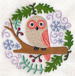 Winter Woodland Owl