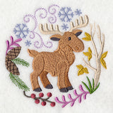 Winter Woodland Moose