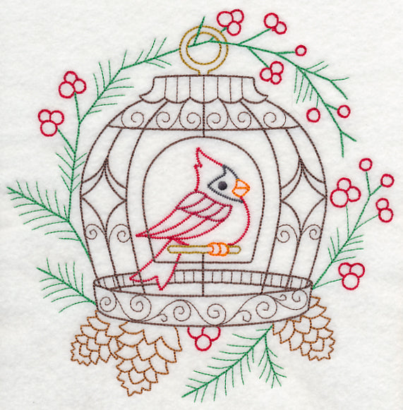 Cardinal Birdcage (Vintage)