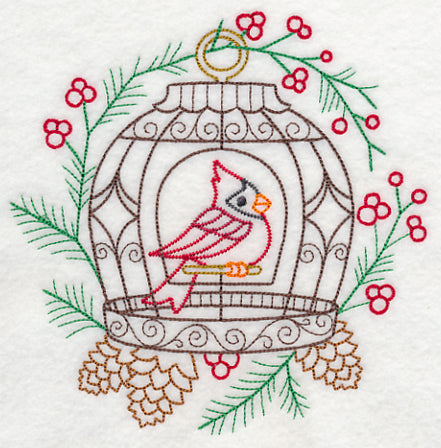 Cardinal Birdcage (Vintage)